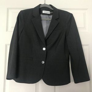 Calvin Klein Gray Suit Jacket